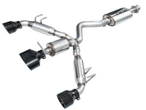 Toyota GR Corolla Performance Exhaust - AWE Tuning - Cat Back Touring Edition - Diamond Black - `23-`27